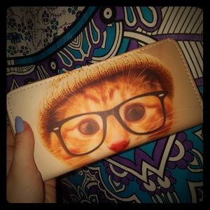 ♡"Hipster" Cat Wallet